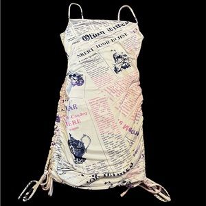 Forever21 Newspaper Print Mini Dress